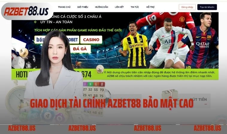 Giao dịch tài chính Azbet88 bảo mật cao  