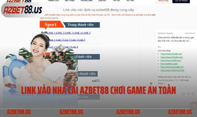 Link vào nhà cái AZBET88 chơi game an toàn
